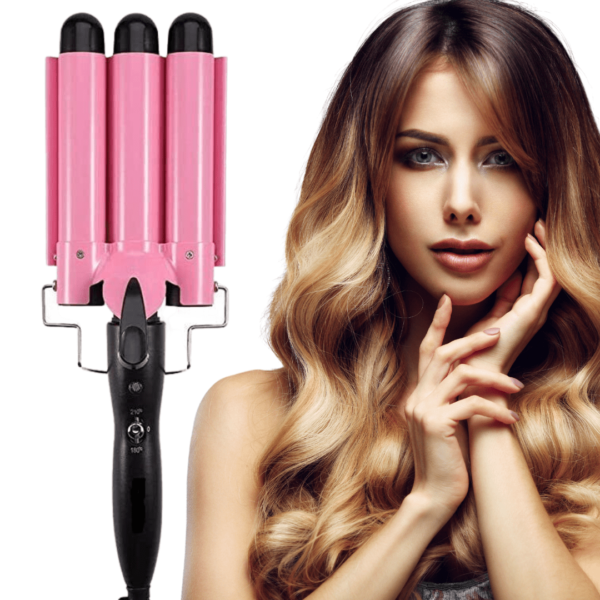 Professional Ceramic Triple Barrel Hair Curler