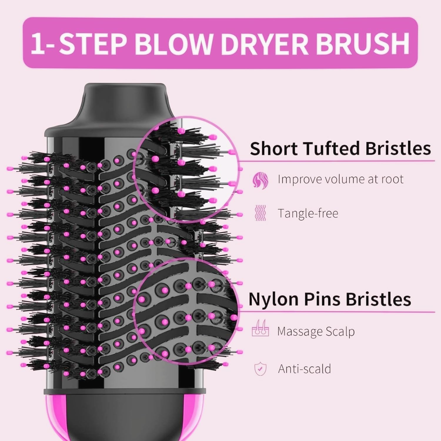 4-in-1 Hair Dryer & Styler with Anti-Frizz Tech