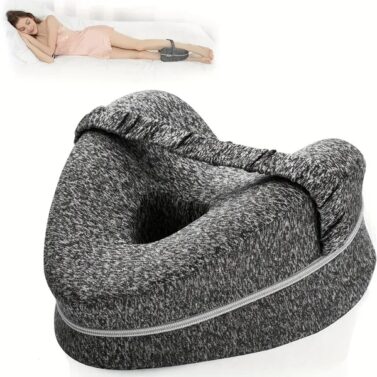 Ergonomic Side Sleeping Pillows Memory Foam Knee Pillow With Strap For Side Sleeper