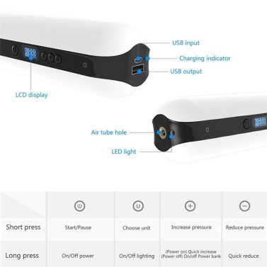 Bike Electric Inflator Bicycle Cycle Air Pressur