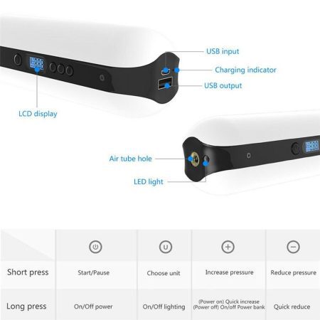 Bike Electric Inflator Bicycle Cycle Air Pressur