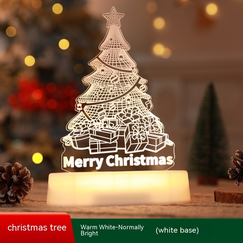 Christmas Decoration 3D Lamp Acrylic LED Night Lights New Year Valentines Day Christmas Kids Gift Christmas Ornaments - Image 3