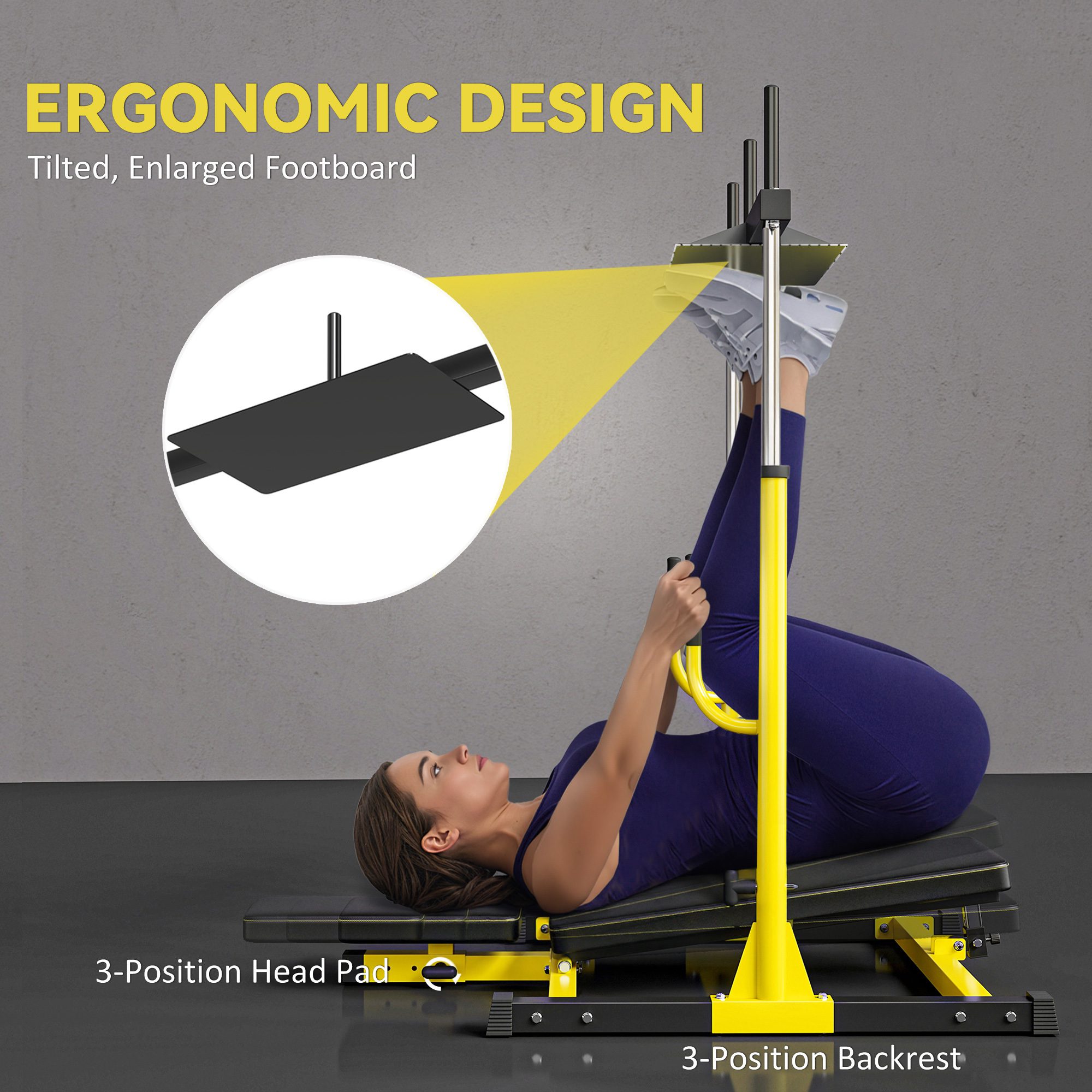 Vertical Leg Press Machine with Adjustable Leg - Image 3
