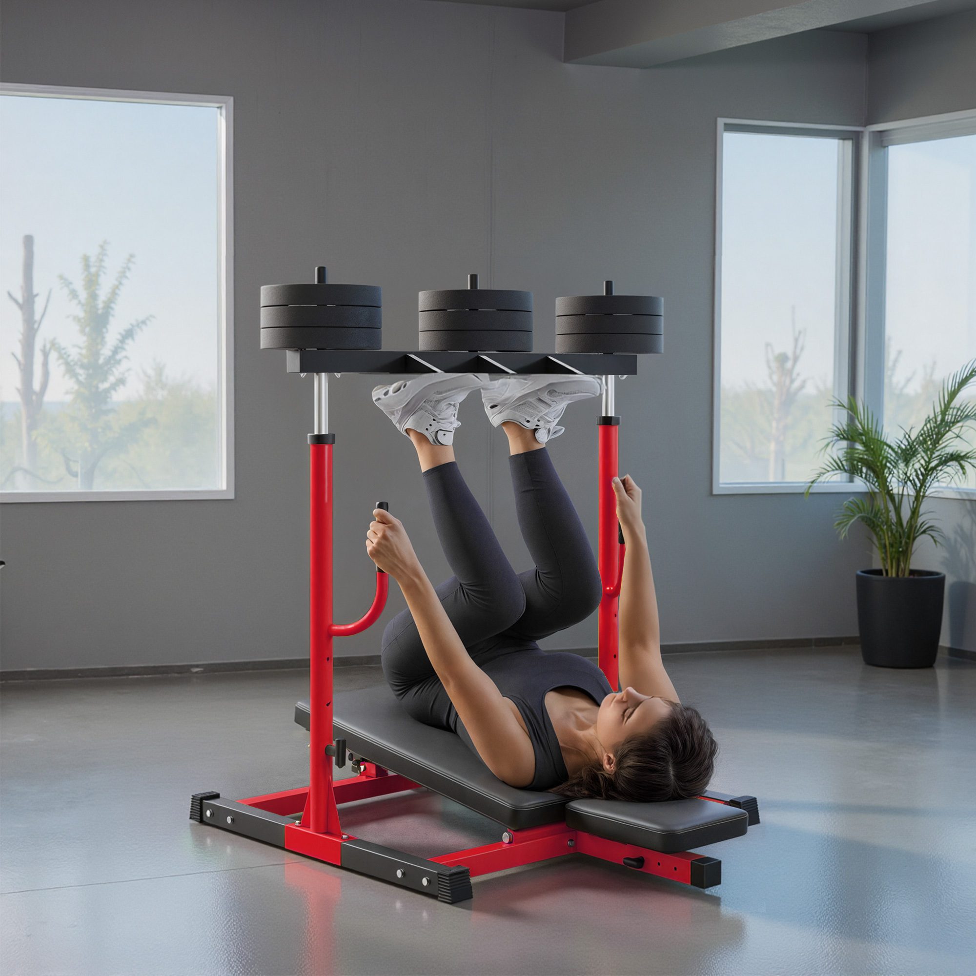 Vertical Leg Press Machine with Adjustable Leg - Image 8